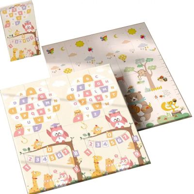 Бебешка кошара за игра + 2 Подаръка - двулицево килимче + топки за игра| Просторна, безопасна и сгъваема кошара за бебе и малко дете – лесна за почистване, подходяща за дом и двор, изгодна цена