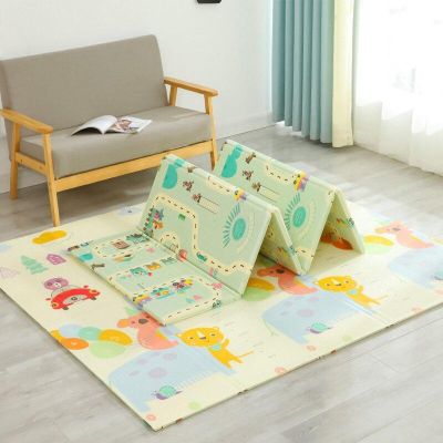 Бебешка кошара за игра + 2 Подаръка - двулицево килимче + топки за игра| Просторна, безопасна и сгъваема кошара за бебе и малко дете – лесна за почистване, подходяща за дом и двор, изгодна цена