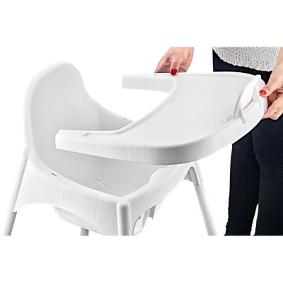 Столче за хранене тип Antilop IKEA | Леко, компактно и лесно за почистване пластмасово столче за бебе и малко дете – стабилно, безопасно, без BPA, с опция за подложка, подходящо за дома и пътуване